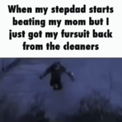 When My Stepdad Starts Beating My Mom But I Just Got My Fursuit Back From The Cleaners GIF