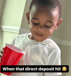 When That Red Cup Deposit Hit GIF