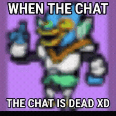 When The Chat Is Dead XD Cartoon GIF