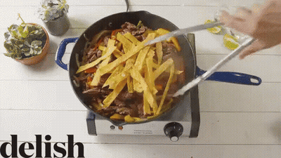 When The Fajitas Came Out Sizzling Video Game Scene GIF
