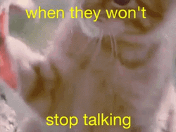 When They Won't Stop Talking GIF