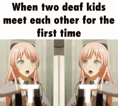 When Two Deaf Kids Meet Each Other First Time GIF