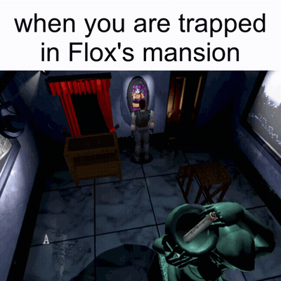 When You Are Trapped In Flox's Mansion Video Game Scene GIF