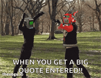 When You Get Big Quote Entered !! GIF