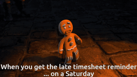When You Get The Timecard Reminder GIF