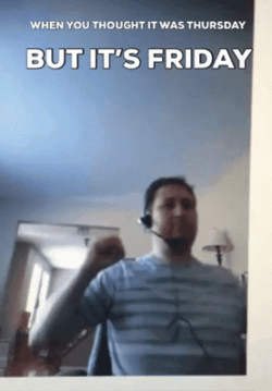 When You Thought It's Thursday Work Meme GIF