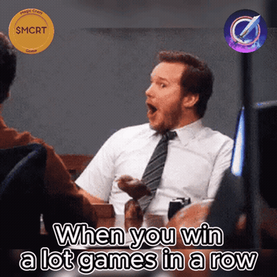 When You Win A Lot Games In A Row Is Written On A Screen GIF