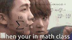 When Your In Math Class BTS GIF