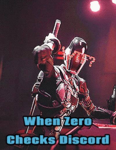 When Zero Checks Discord Robot Poster GIF