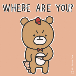 Where Are You Mad Bear Sticker