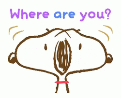 Where Are You Snoopy Looking Around GIF