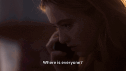 Where Is Everyone Blond Girl On Phone GIF