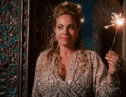 Where Is Everyone Lady With Christmas Sparkles GIF