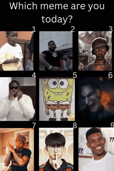 Which Meme Are You Today GIF