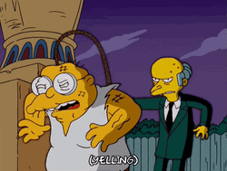 Whip Angry Mr. Burns Hans Moleman Simpsons GIF
