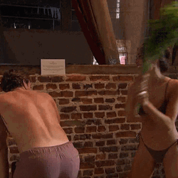 Whip Back Leaves Rachel And Gabby The Bachelorette GIF