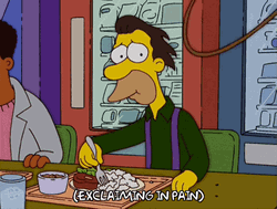 Whip Cafeteria Food Lenny Leonard Simpsons GIF
