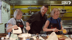 Whip Cream Dance My Kitchen Rules GIF