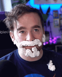 Whipped Cream Mustache GIF