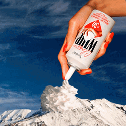 Whipped Snowy Mountain GIF