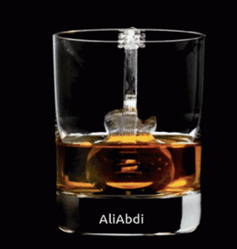 Whiskey Glass With Spoon And Aliabdi GIF