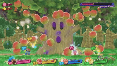 Whispy Woods Video Game Tree Full Of Apples GIF