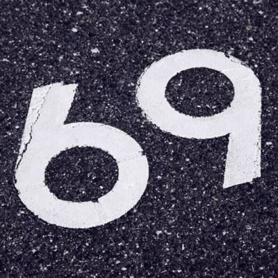 White 69 On Asphalt GIF