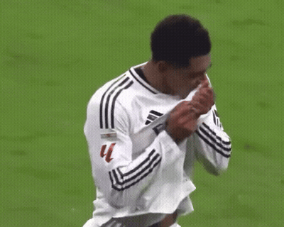 White Adidas Soccer Player Number 4 GIF