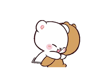 White And Brown Bears Sticker