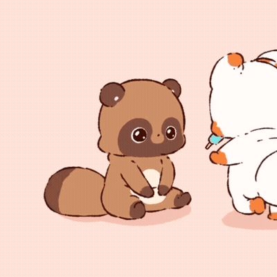 White And Brown Cat Standing On Hind Legs GIF