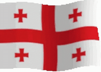 White And Red Flag With Crosses GIF