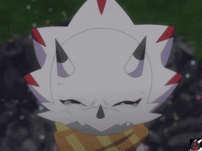 White Animal With Horns And Scarf GIF