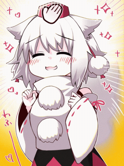White Anime Character With Red Hat GIF