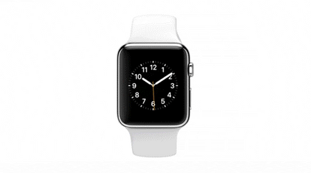 White Apple Watch Presenting Apps GIF