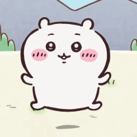 White Bear With Pink Cheeks Standing In Field GIF