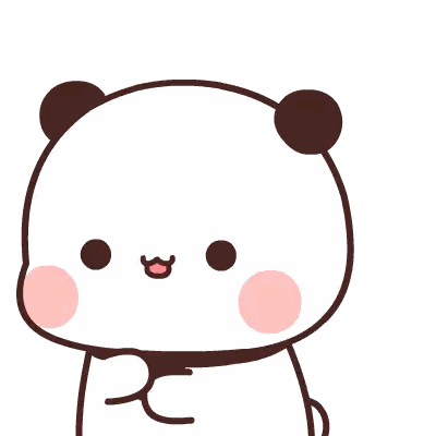 White Bear With Pink Hearts Sticker