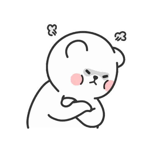 White Bear With Steam Sticker