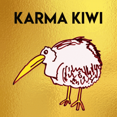 White Bird With Yellow Beak Karma Kiwi GIF