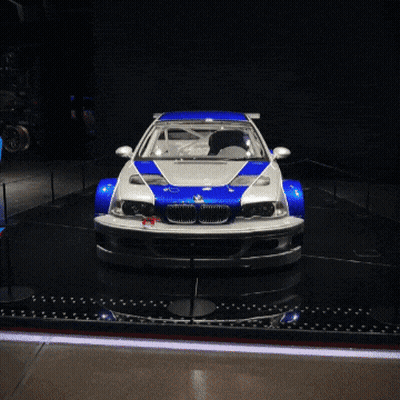 White BMW With License Plate 34 YSA 20 GIF