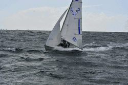 White Boat Sailing Accident GIF