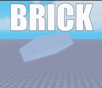White Brick Floating Saying Brick GIF