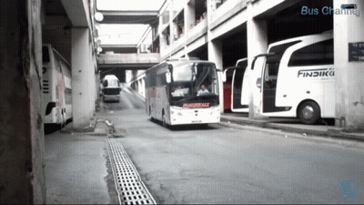 White Bus With Findika GIF