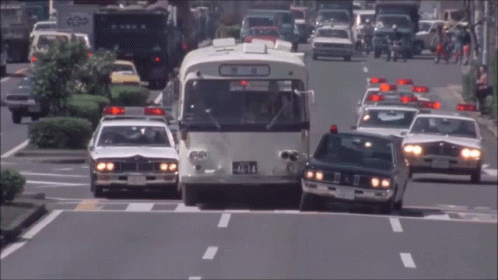 White Bus With License Plate 46-14 GIF