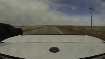 White Car Driving With Text You Almost Had Me GIF