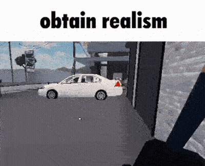 White Car Parked In Video Game GIF