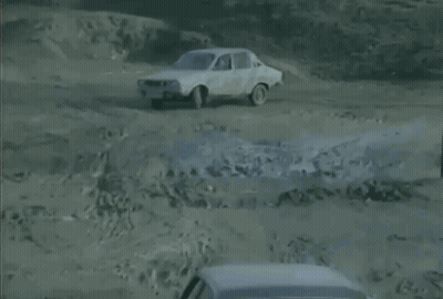 White Car With License Plate CZ 01 LM GIF