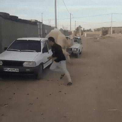 White Car With License Plate Starting TF GIF