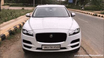 White Car With License Plate UK07DC050 GIF