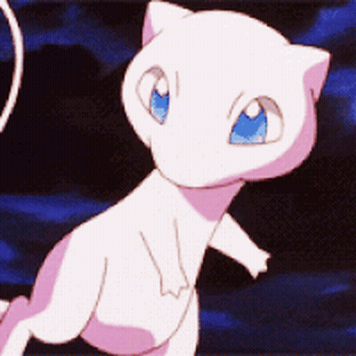 White Cartoon Cat With Blue Eyes Running In Dark GIF