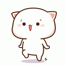 Anime White Cat GIF  GIFDBcom